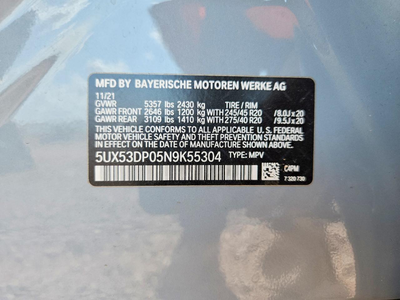 2022 BMW X3 xDrive30I - zdjęcie 14