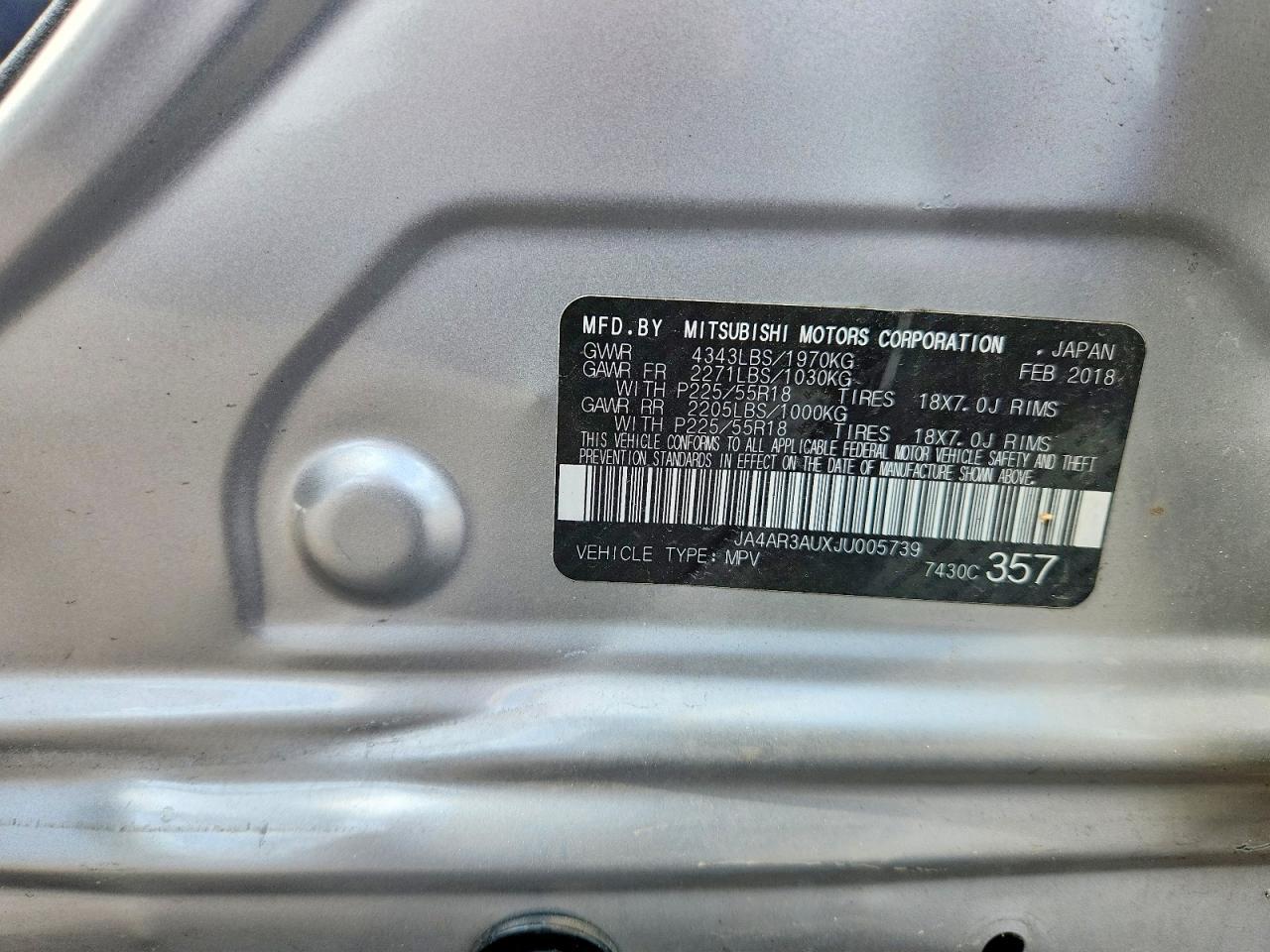 2018 Mitsubishi Outlander Sport Es - zdjęcie 12