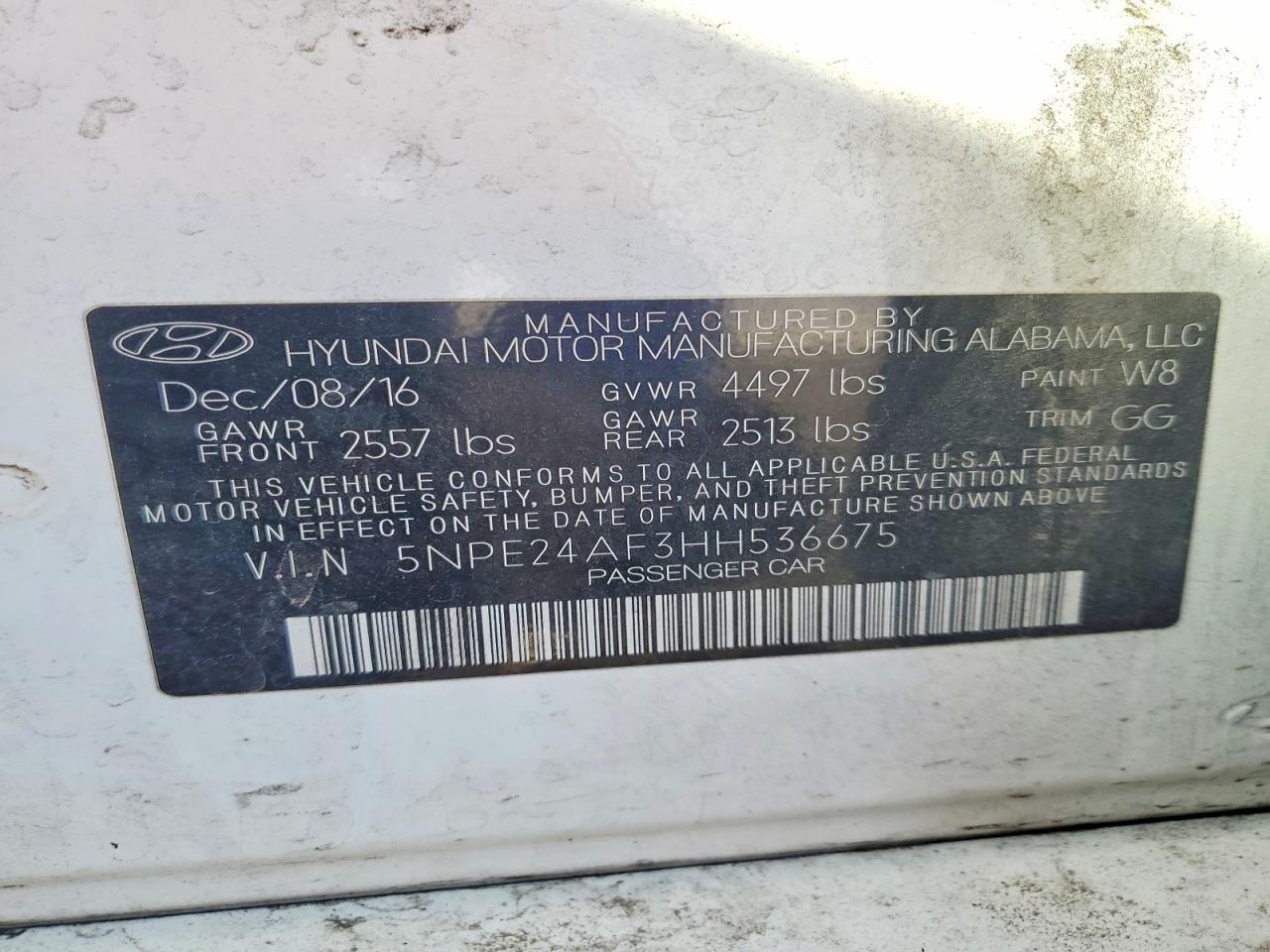 2017 Hyundai Sonata Se - zdjęcie 12