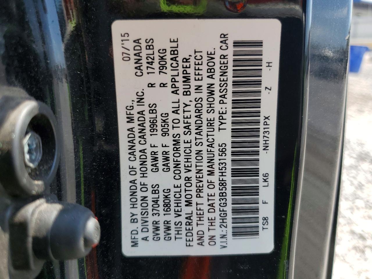 2015 Honda Civic Lx - zdjęcie 13