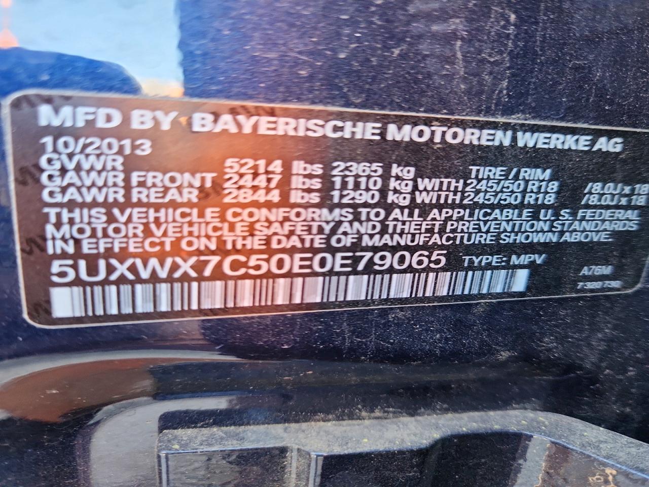 2014 BMW X3 xDrive35I - zdjęcie 13
