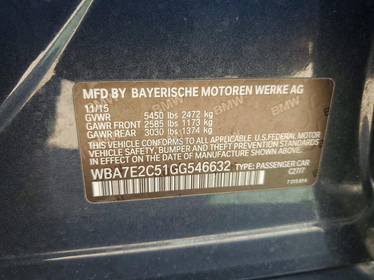 2016 BMW 740 I - zdjęcie 12