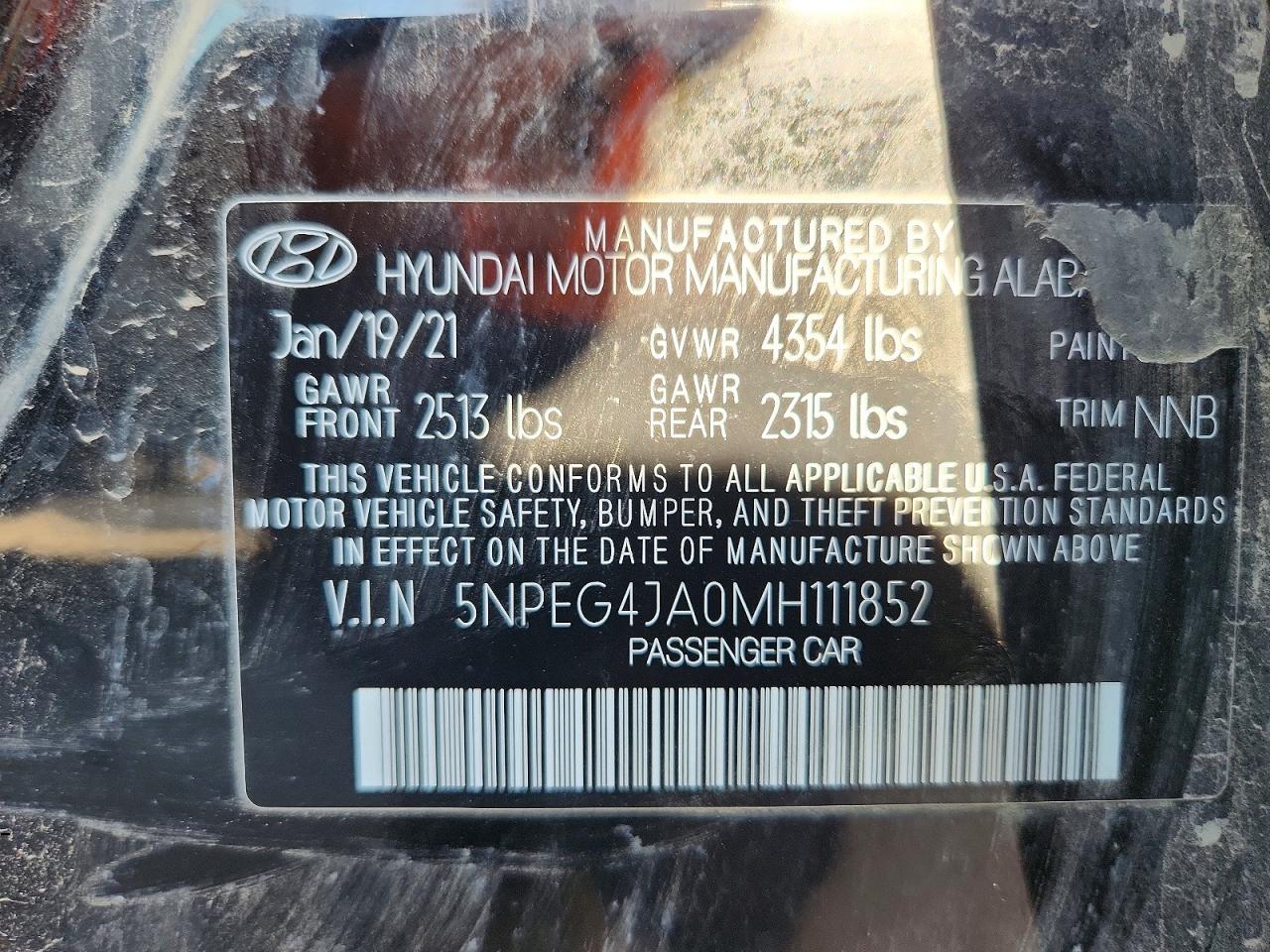 2021 Hyundai Sonata Se - zdjęcie 12