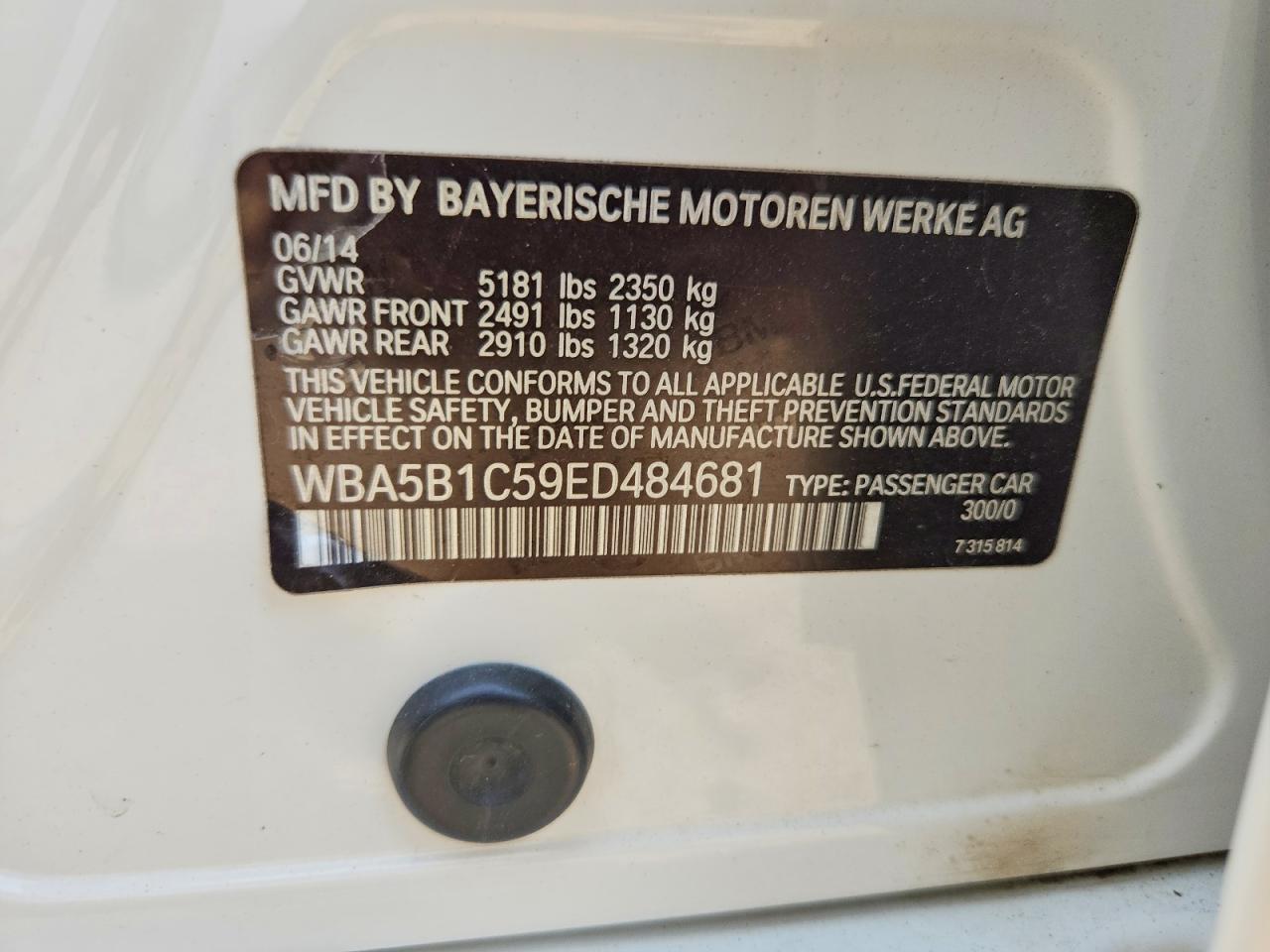 2014 BMW 535 I - zdjęcie 12