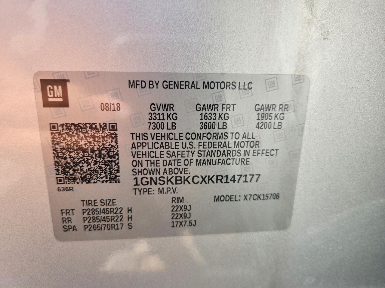 2019 Chevrolet Tahoe K1500 Lt - zdjęcie 14