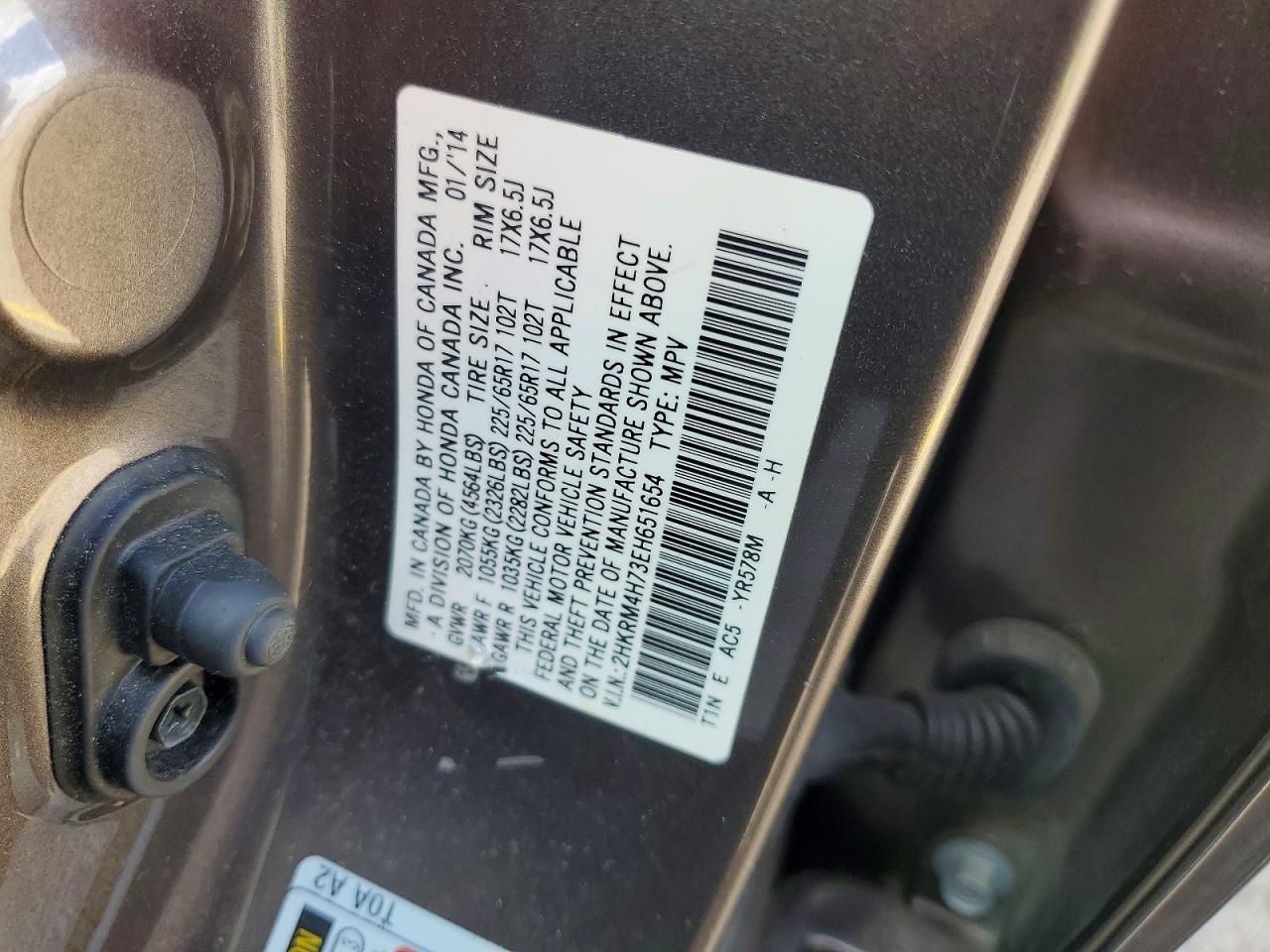 2014 Honda Cr-V Exl - zdjęcie 14