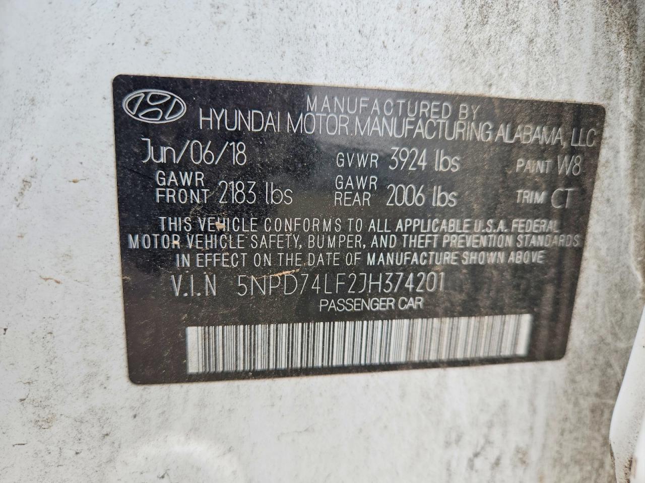 2018 Hyundai Elantra Se - zdjęcie 12