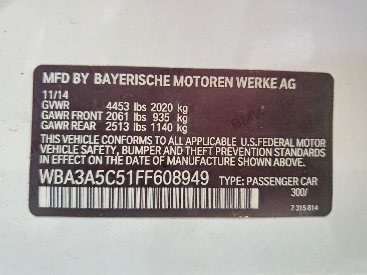 2015 BMW 328 I - zdjęcie 12