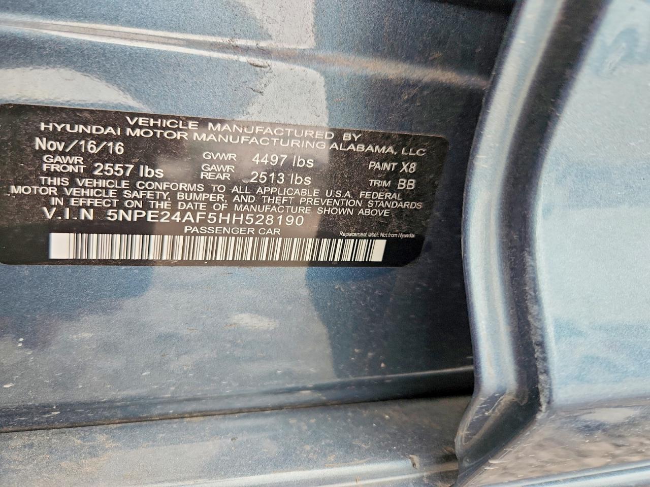 2017 Hyundai Sonata Se - zdjęcie 12