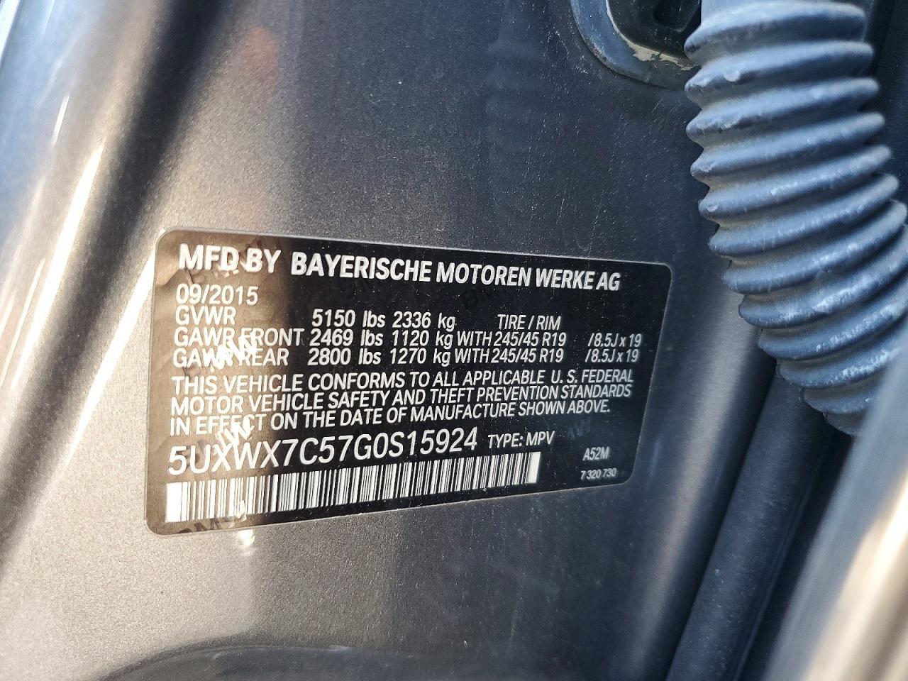 2016 BMW X3 xDrive35I - zdjęcie 13