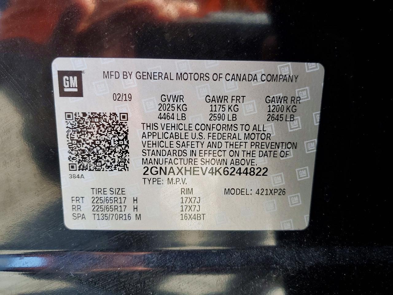 2019 Chevrolet Equinox Ls - zdjęcie 13