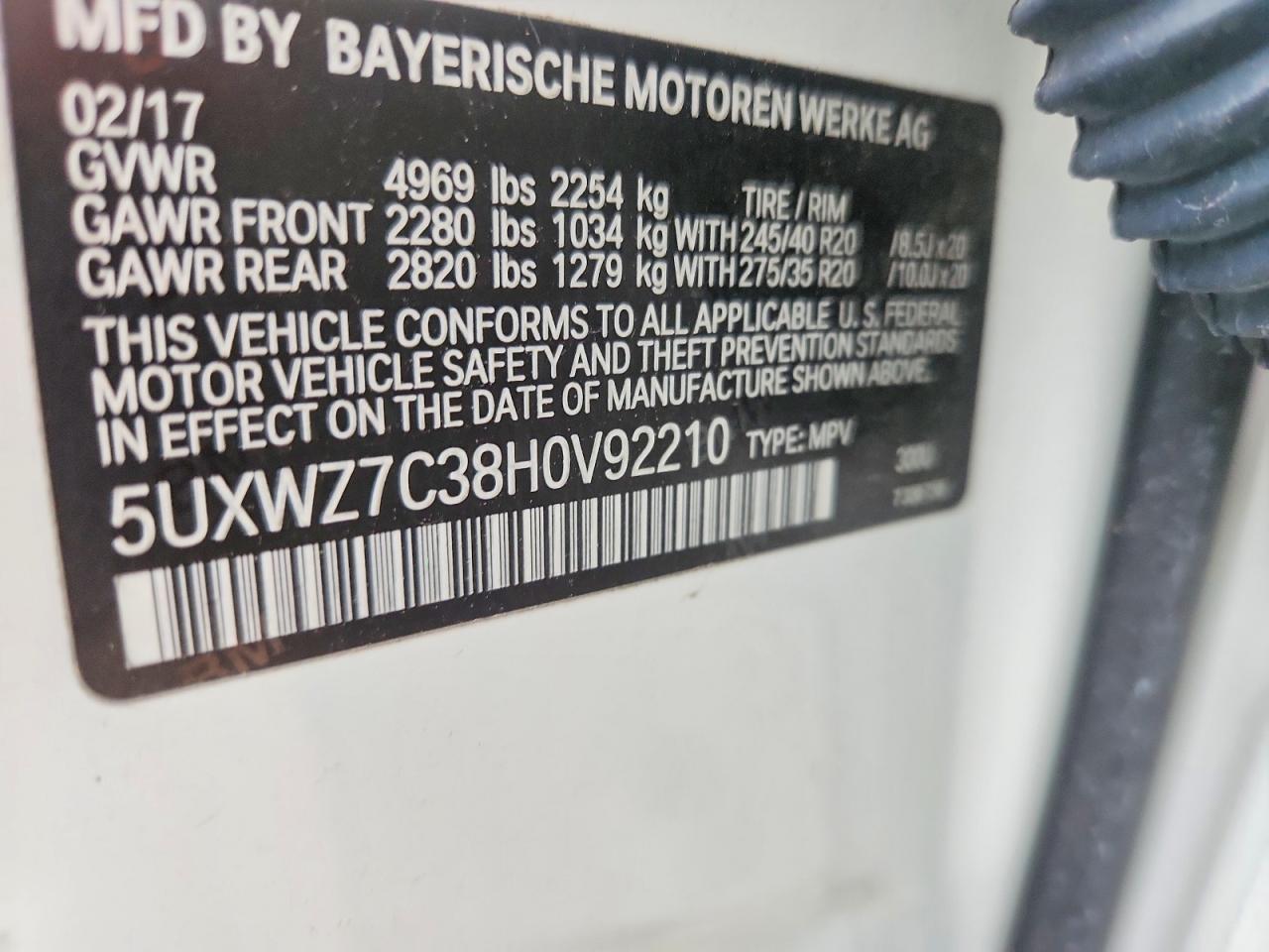 2017 BMW X3 Sdrive28I - zdjęcie 13