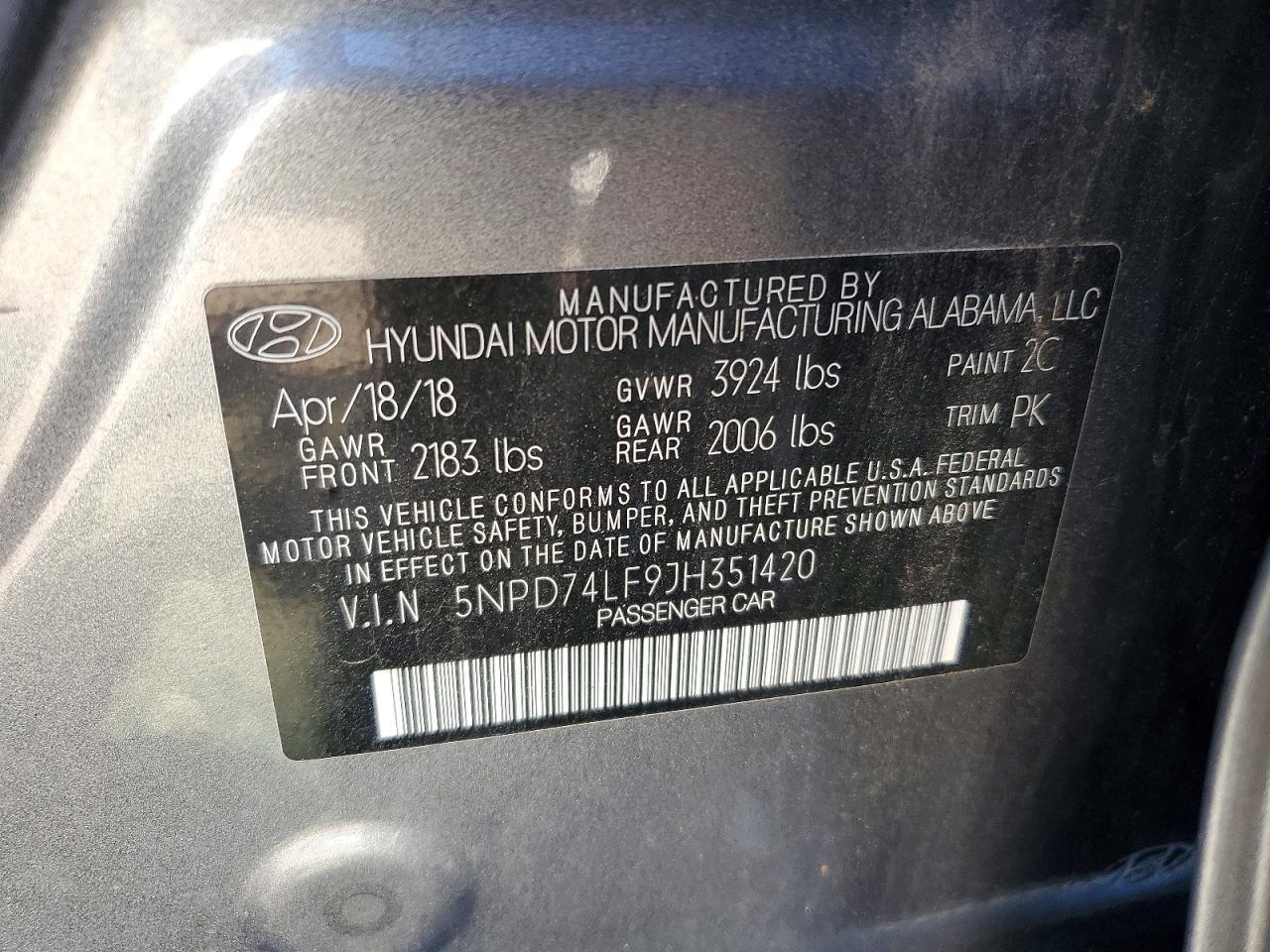 2018 Hyundai Elantra Se - zdjęcie 13