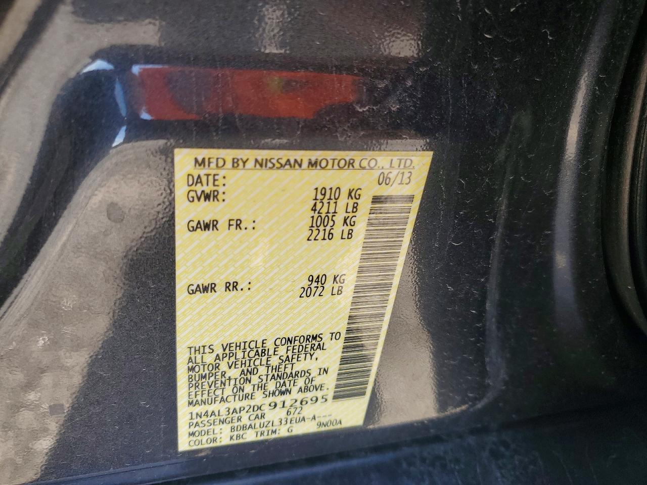2013 Nissan Altima 2.5 Sv - zdjęcie 13