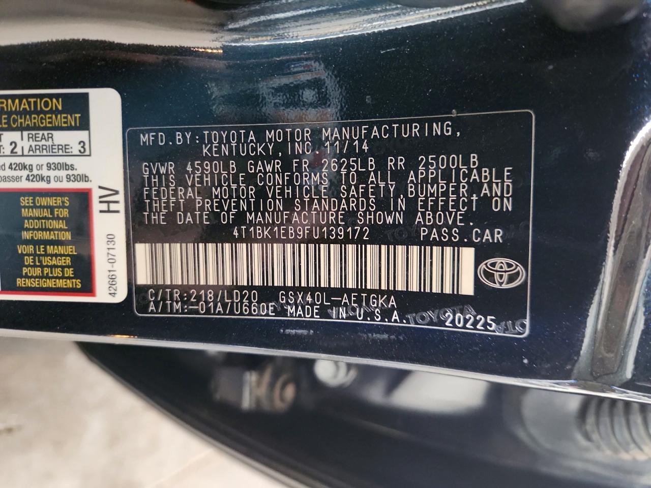 2015 Toyota Avalon Xle - zdjęcie 12