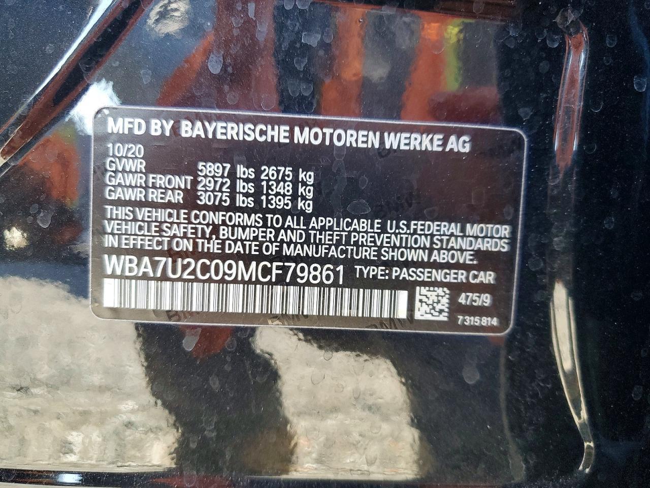 2021 BMW 750 Xi - zdjęcie 12