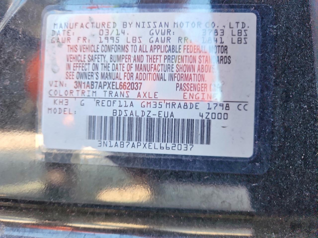 2014 Nissan Sentra Sv - zdjęcie 13