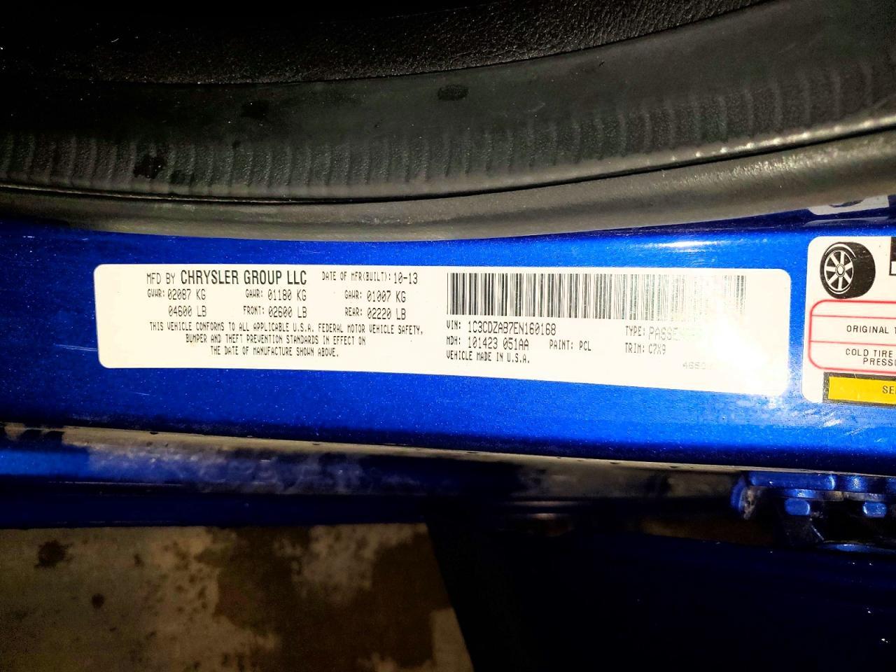 2014 Dodge Avenger Se - zdjęcie 12