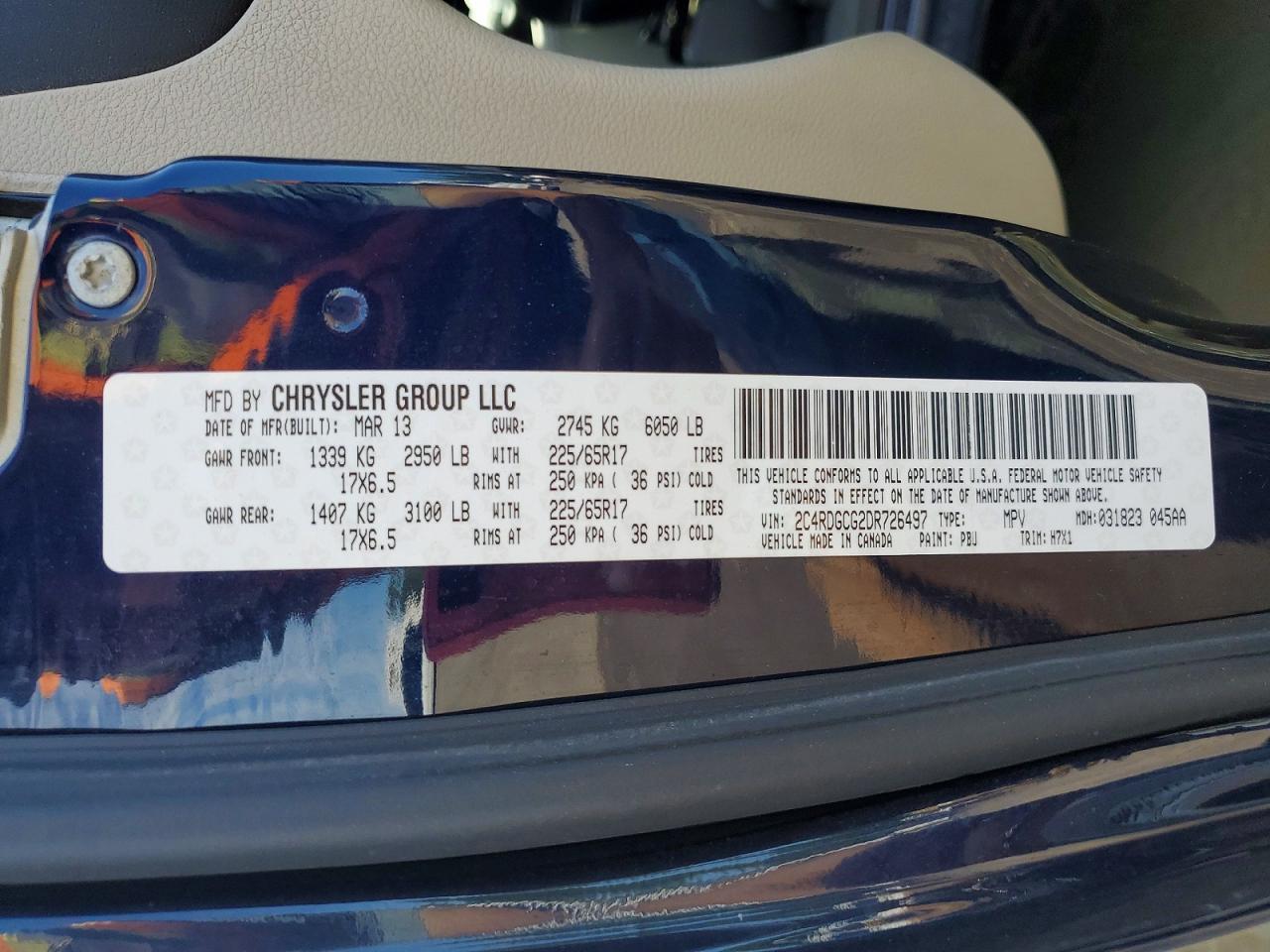 2013 Dodge Grand Caravan Sxt - zdjęcie 14