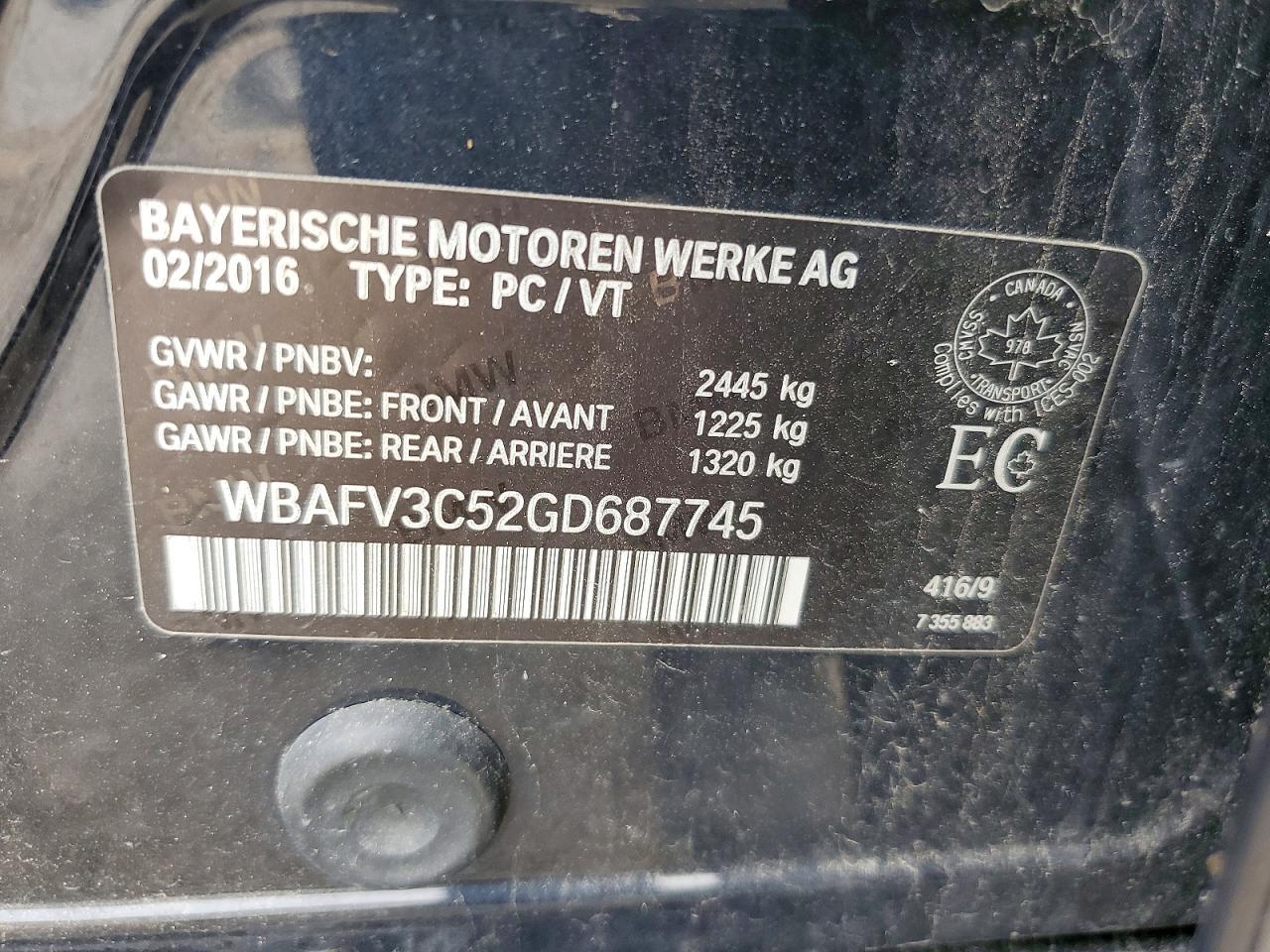 2016 BMW 535 D xDrive - zdjęcie 12
