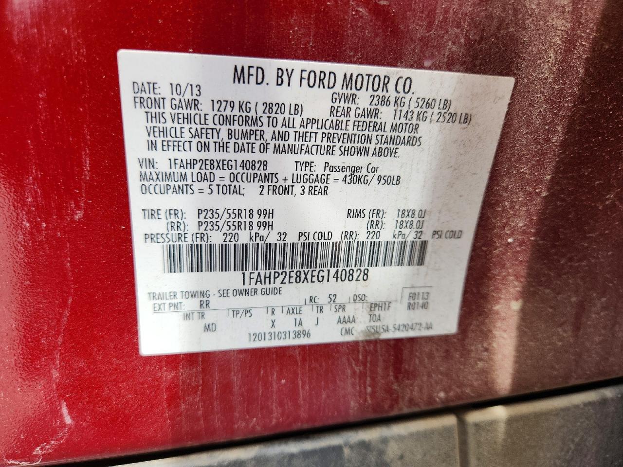 2014 Ford Taurus Sel - zdjęcie 13