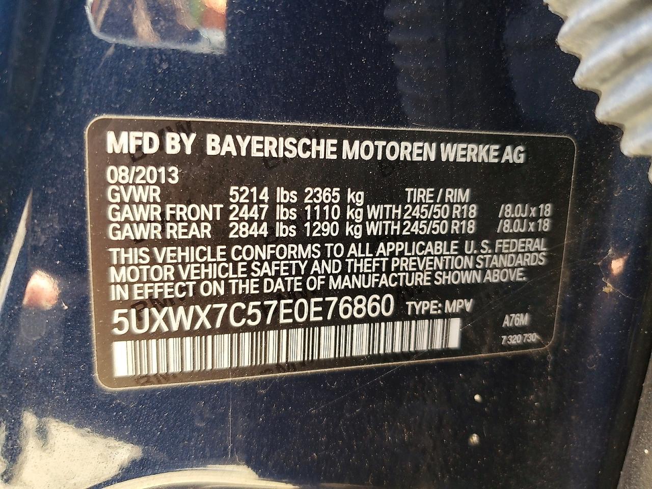 2014 BMW X3 xDrive35I - zdjęcie 13