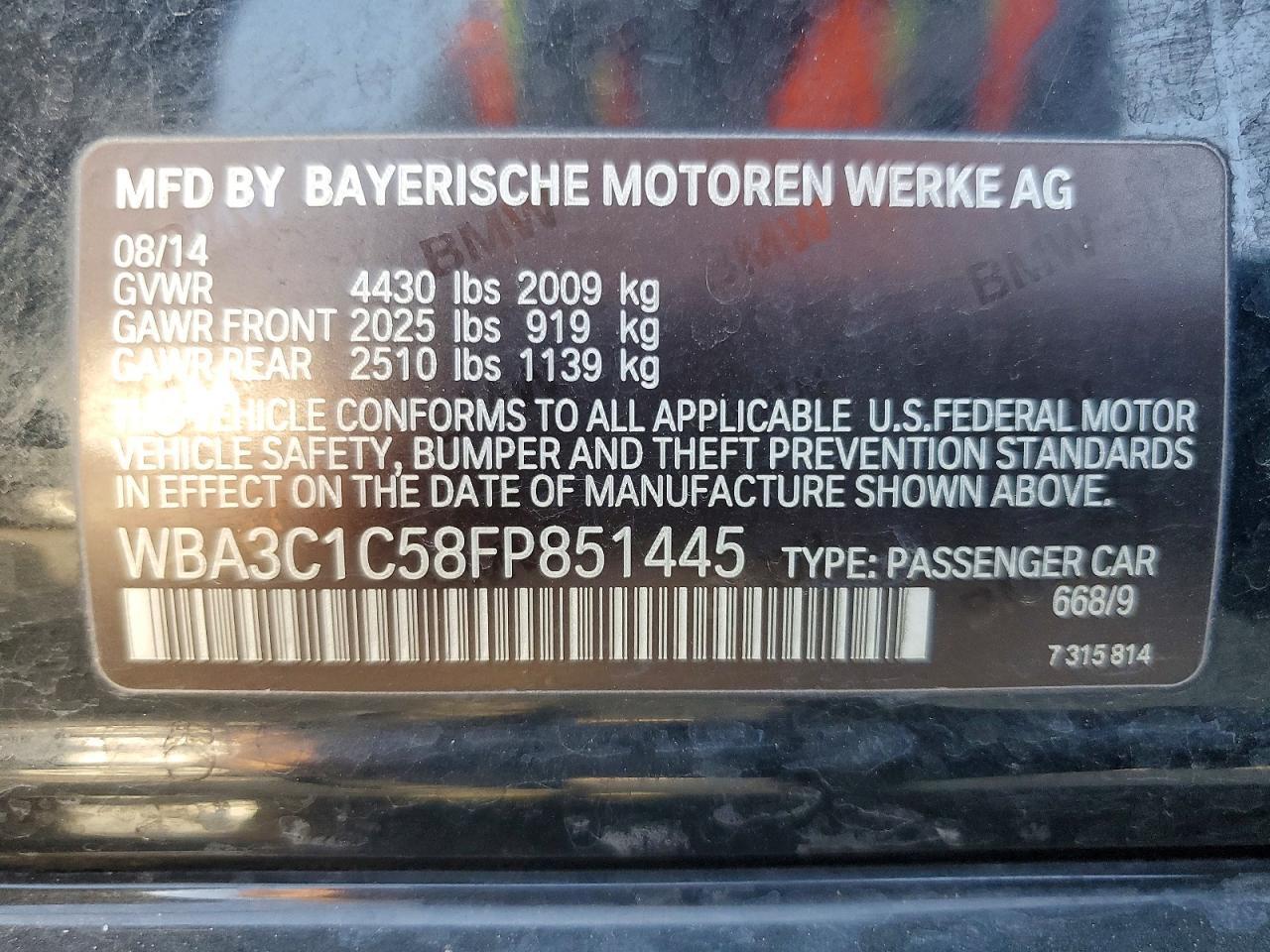 2015 BMW 328 I Sulev - zdjęcie 12