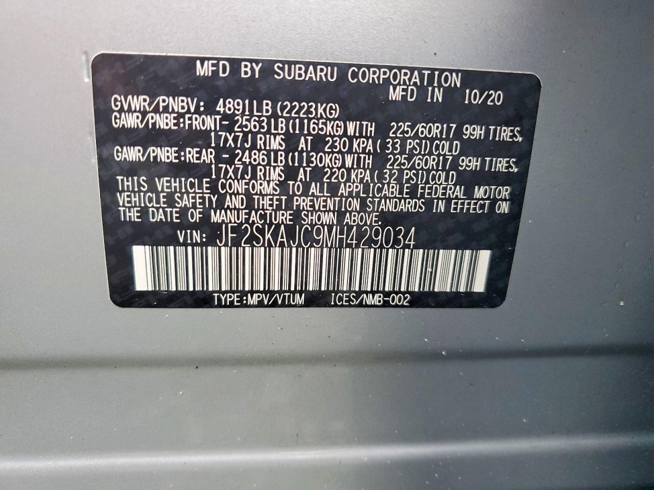 2021 Subaru Forester Premium - zdjęcie 13