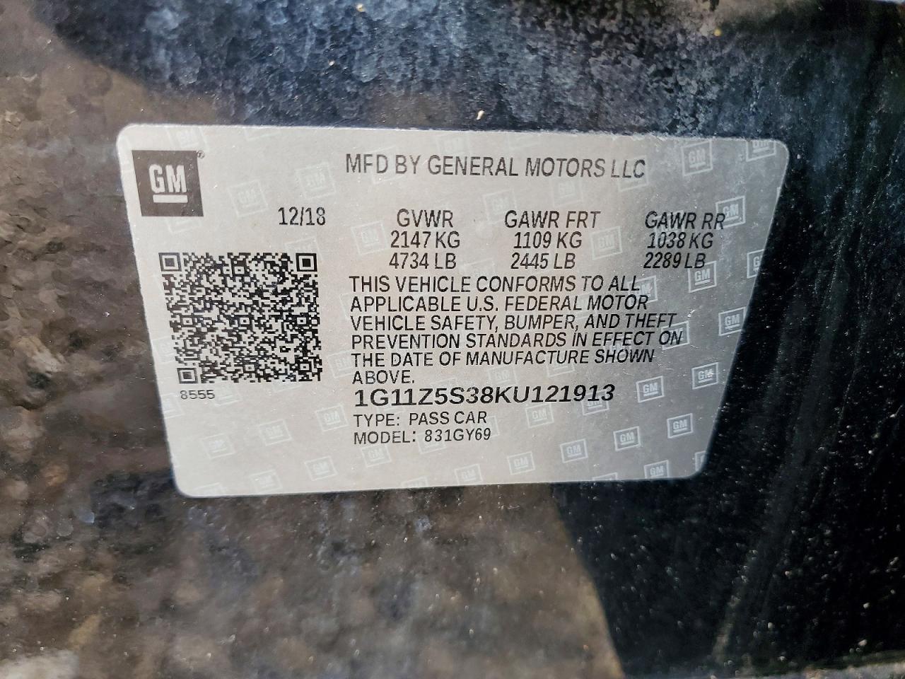 2019 Chevrolet Impala Lt - zdjęcie 12