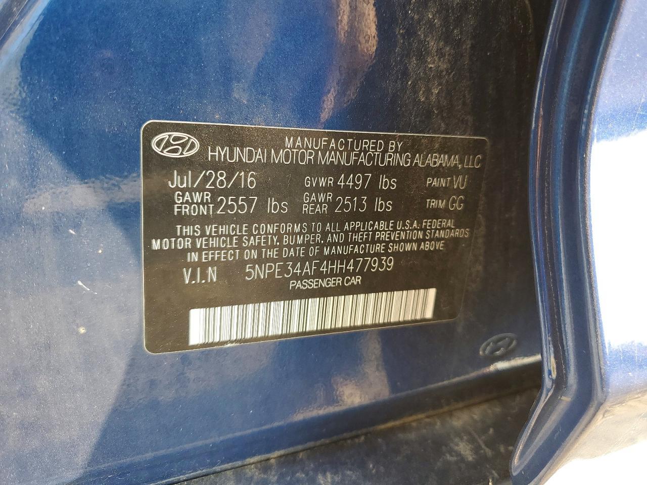 2017 Hyundai Sonata Sport - zdjęcie 12