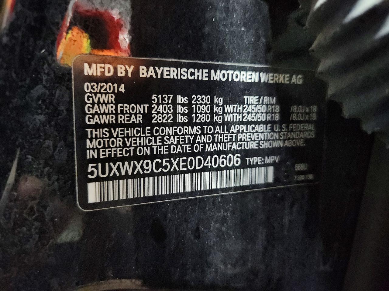 2014 BMW X3 xDrive28I - zdjęcie 13