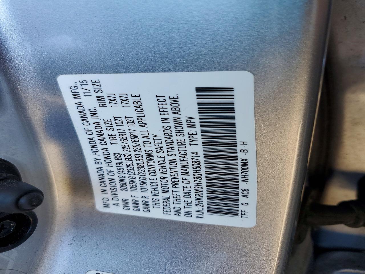 2016 Honda Cr-V Exl - zdjęcie 12