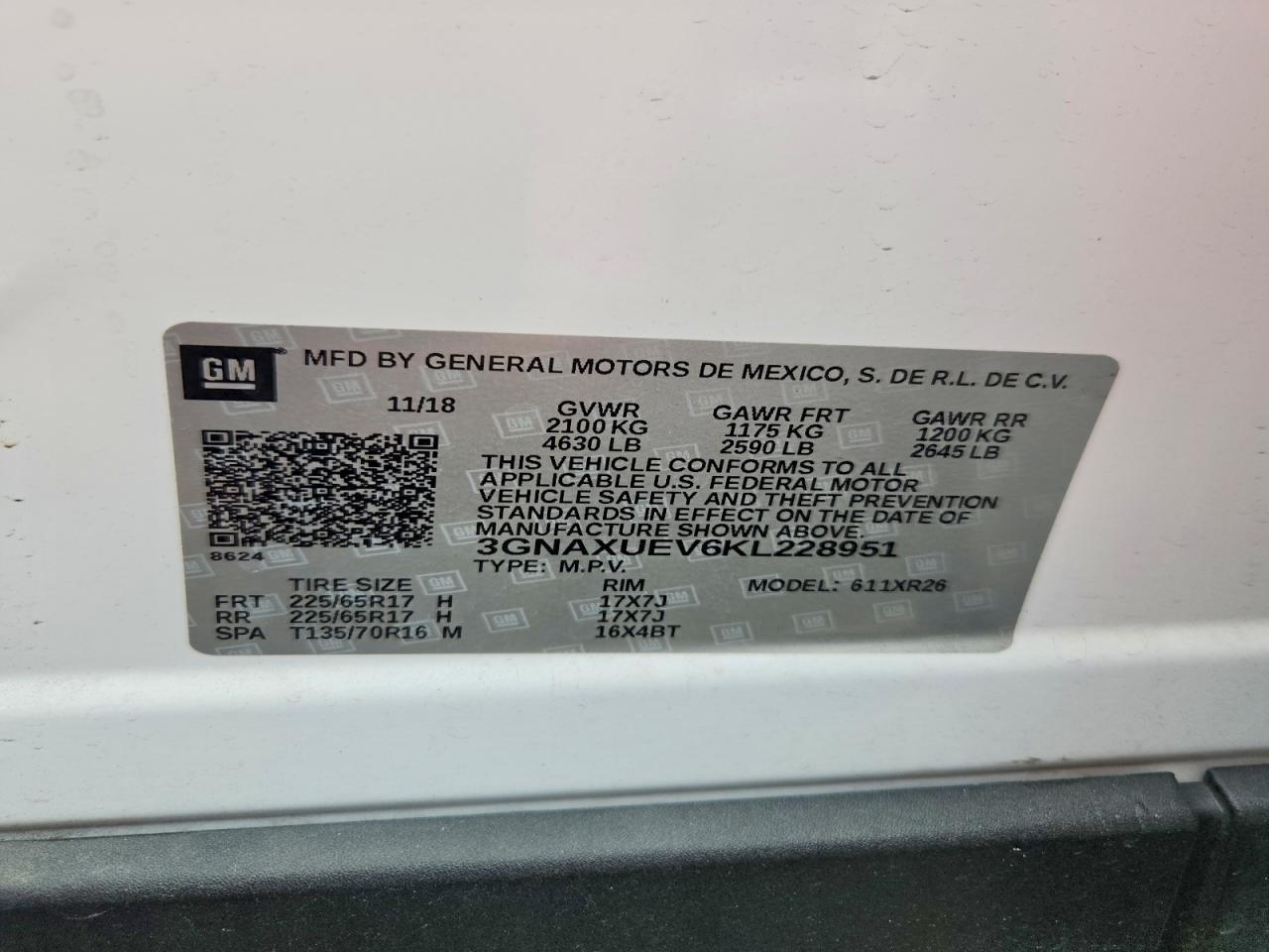 2019 Chevrolet Equinox Lt - zdjęcie 13