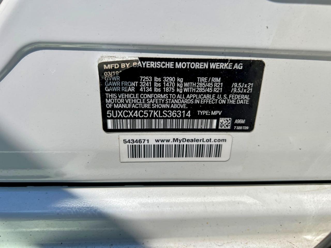 2019 BMW X7 xDrive50I - zdjęcie 11