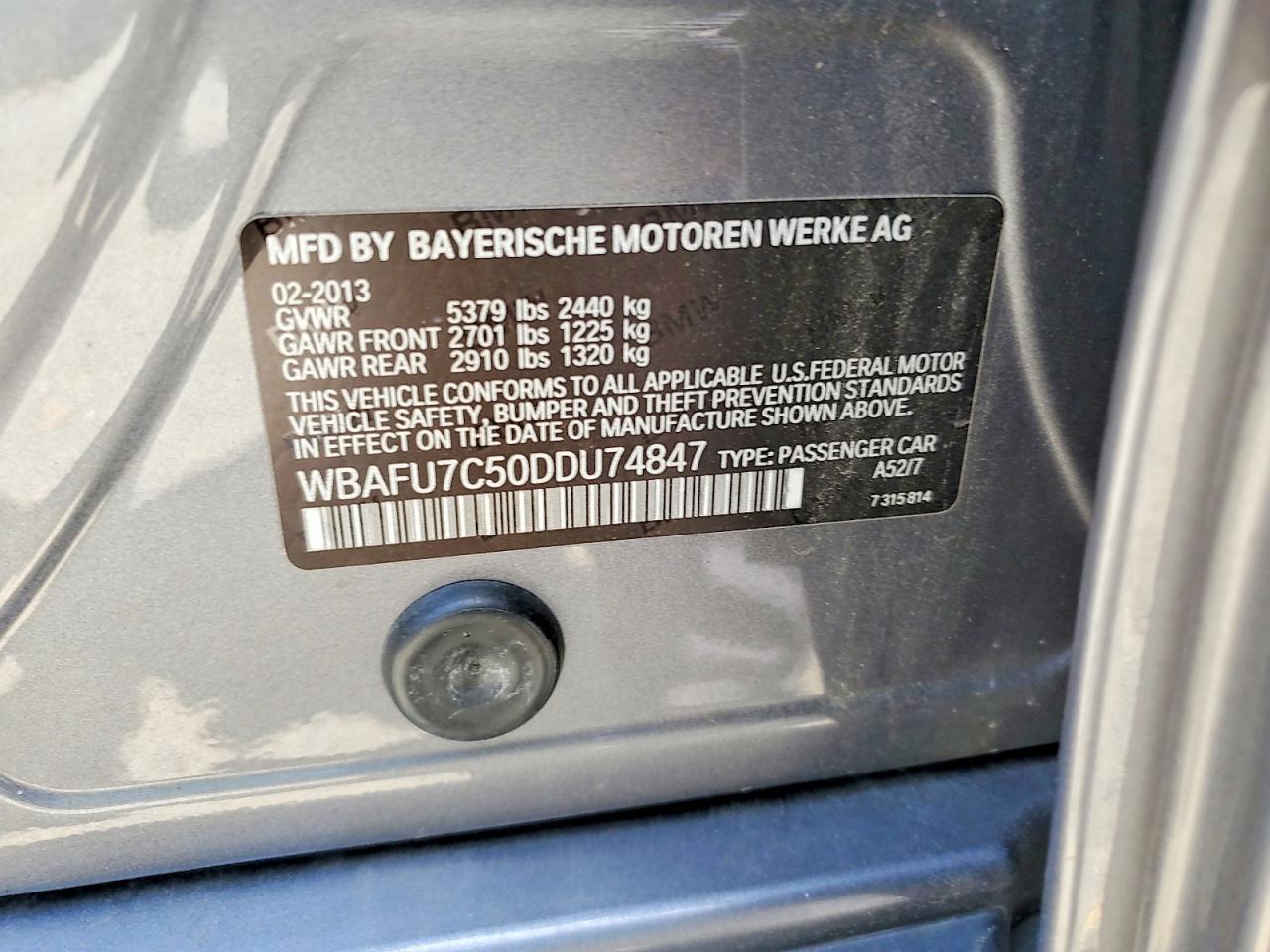 2013 BMW 535 Xi - zdjęcie 12