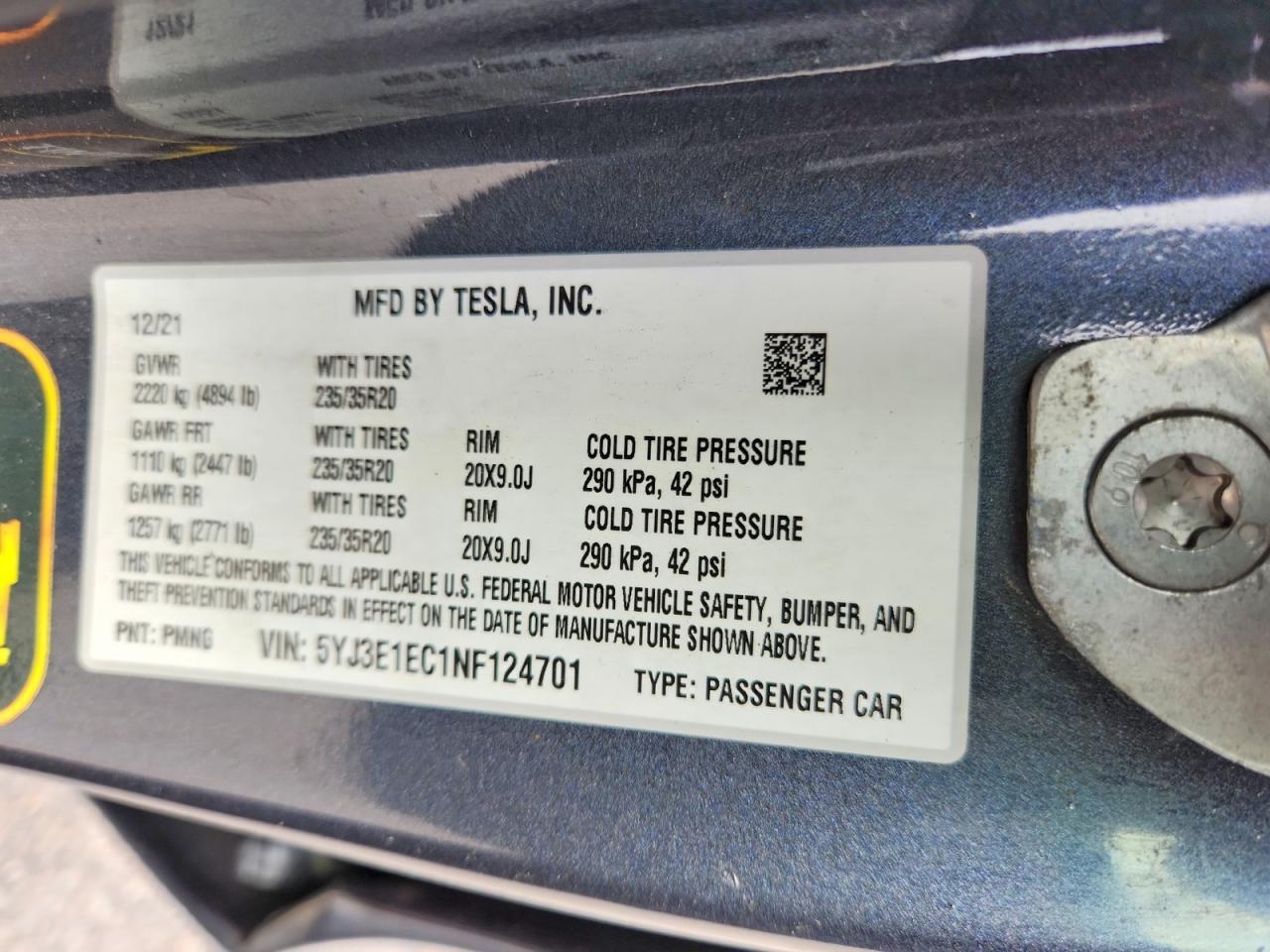 2022 Tesla Model 3 - zdjęcie 12