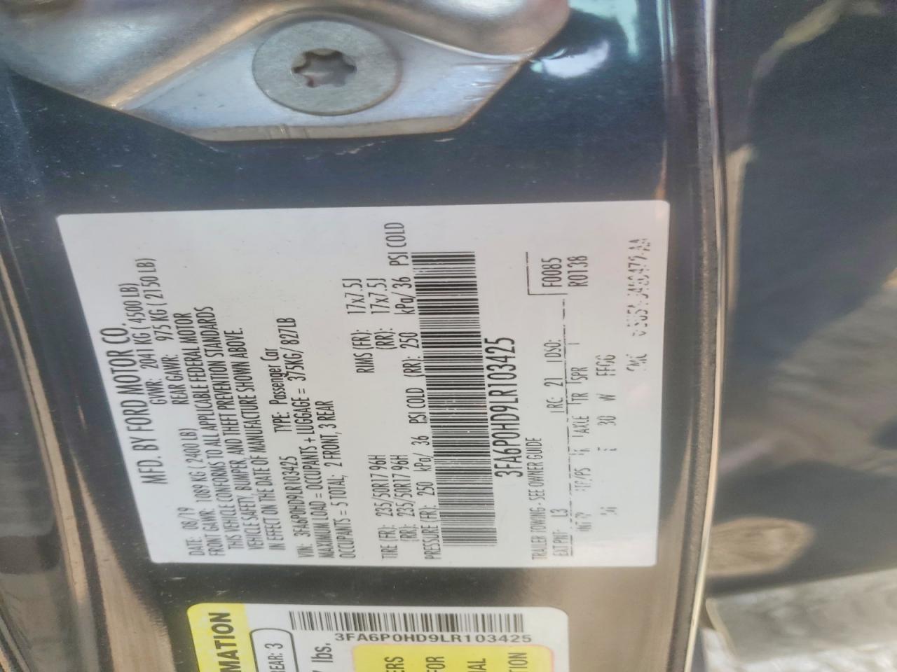 2020 Ford Fusion Se - zdjęcie 12