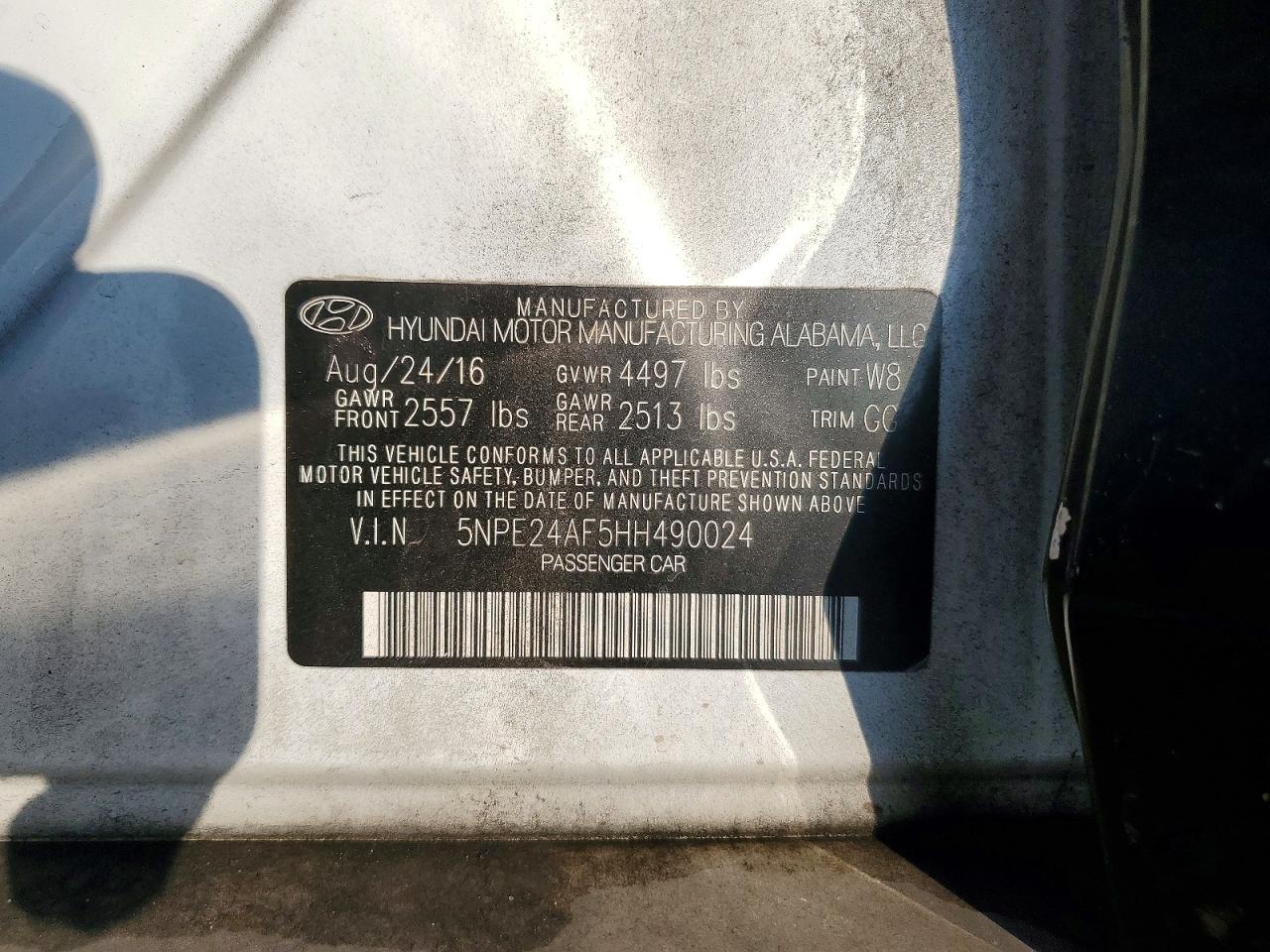 2017 Hyundai Sonata Se - zdjęcie 12