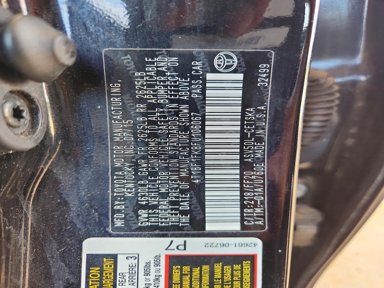 2015 Toyota Camry Se - zdjęcie 12
