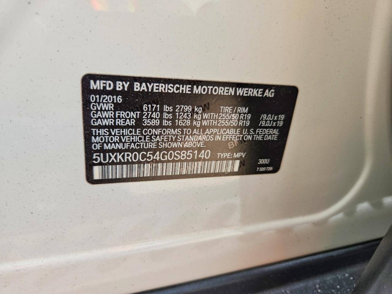 2016 BMW X5 xDrive35I - zdjęcie 14