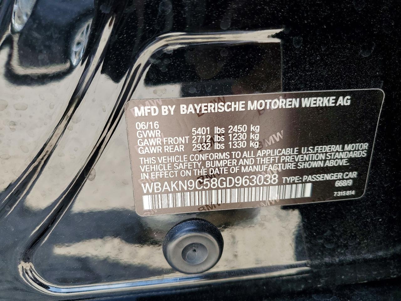 2016 BMW 550 I - zdjęcie 13