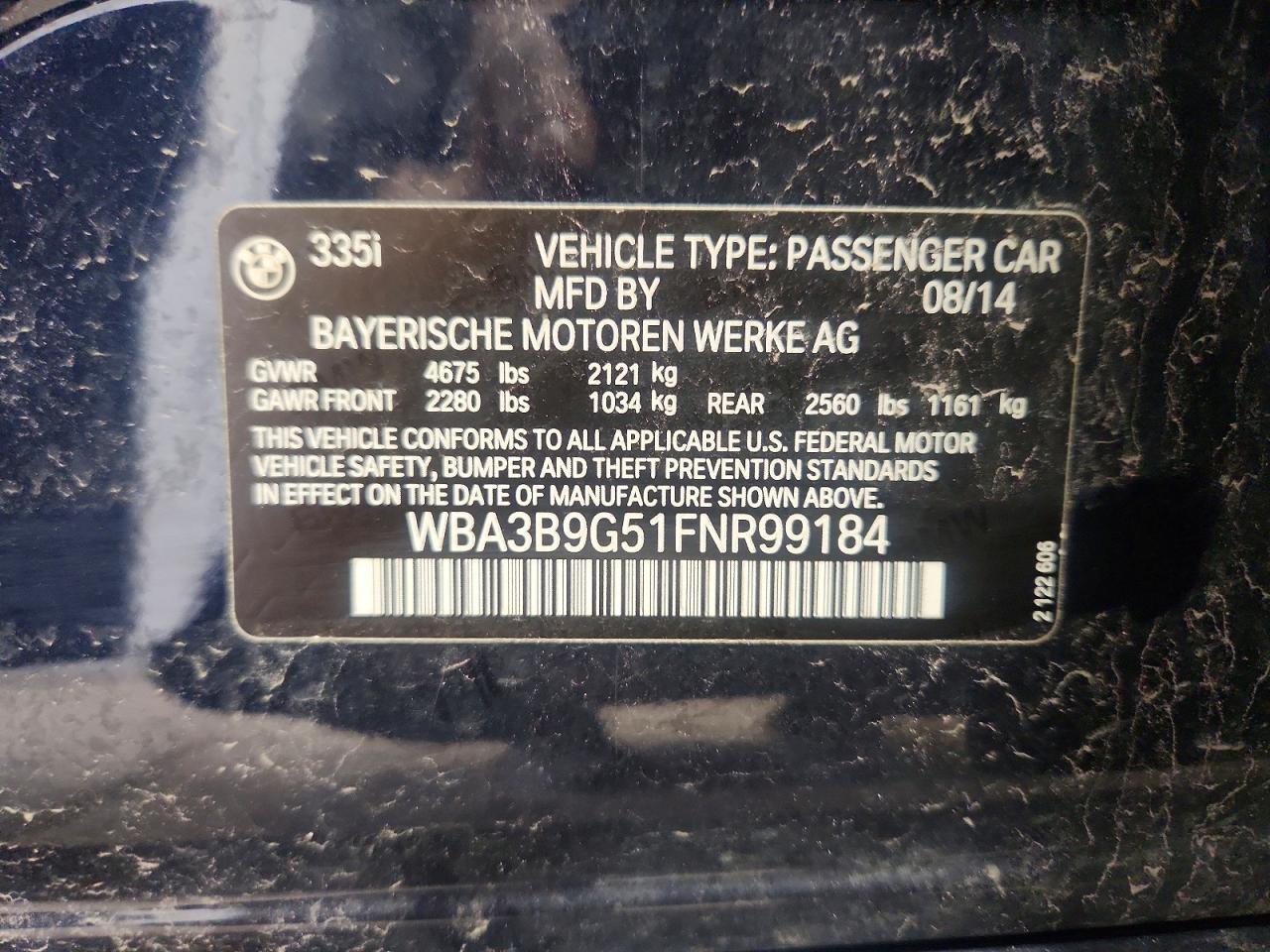 2015 BMW Seria 3 335i - zdjęcie 13