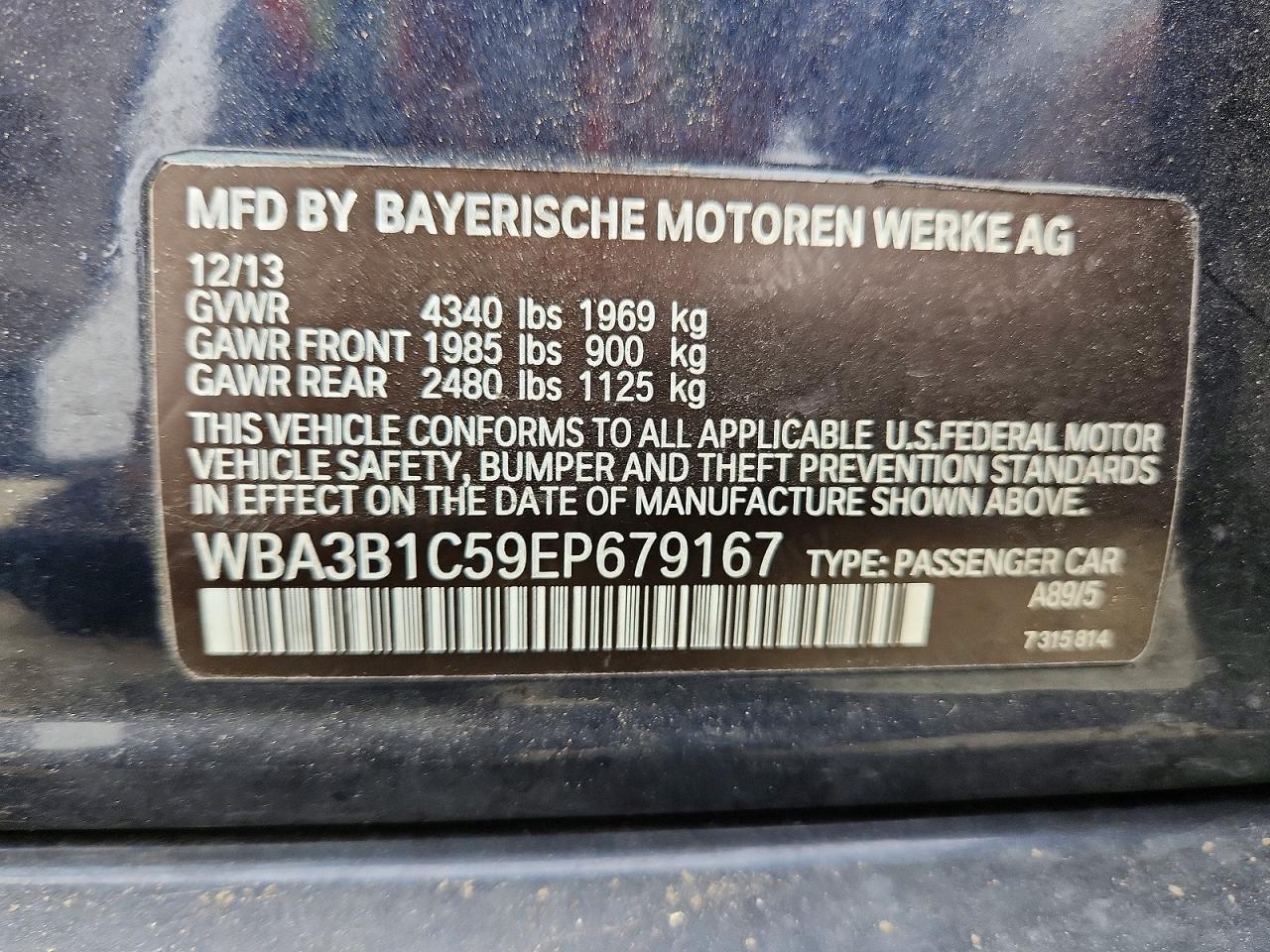 2014 BMW 320 I - zdjęcie 12