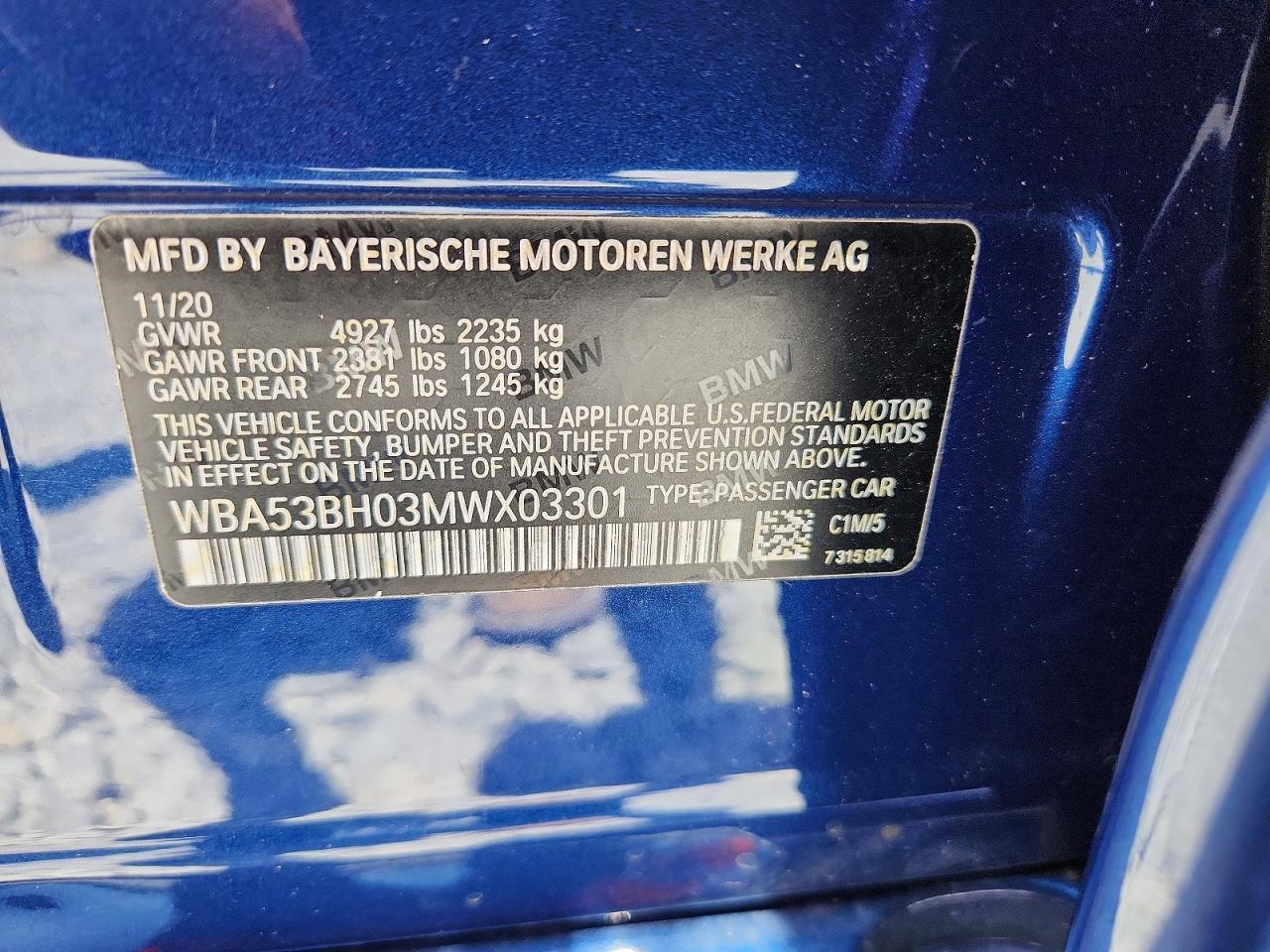 2021 BMW 530 I - zdjęcie 12