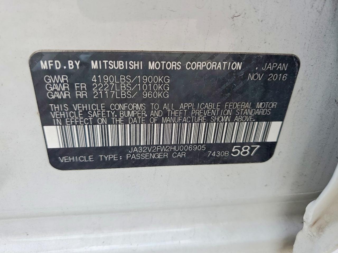 2017 Mitsubishi Lancer Es - zdjęcie 12