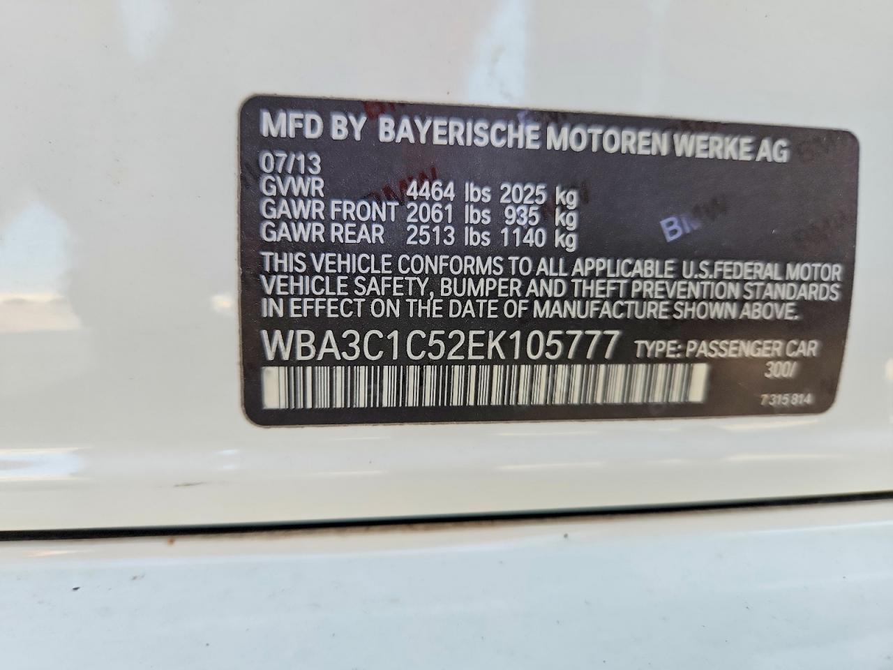 2014 BMW 328 I Sulev - zdjęcie 12