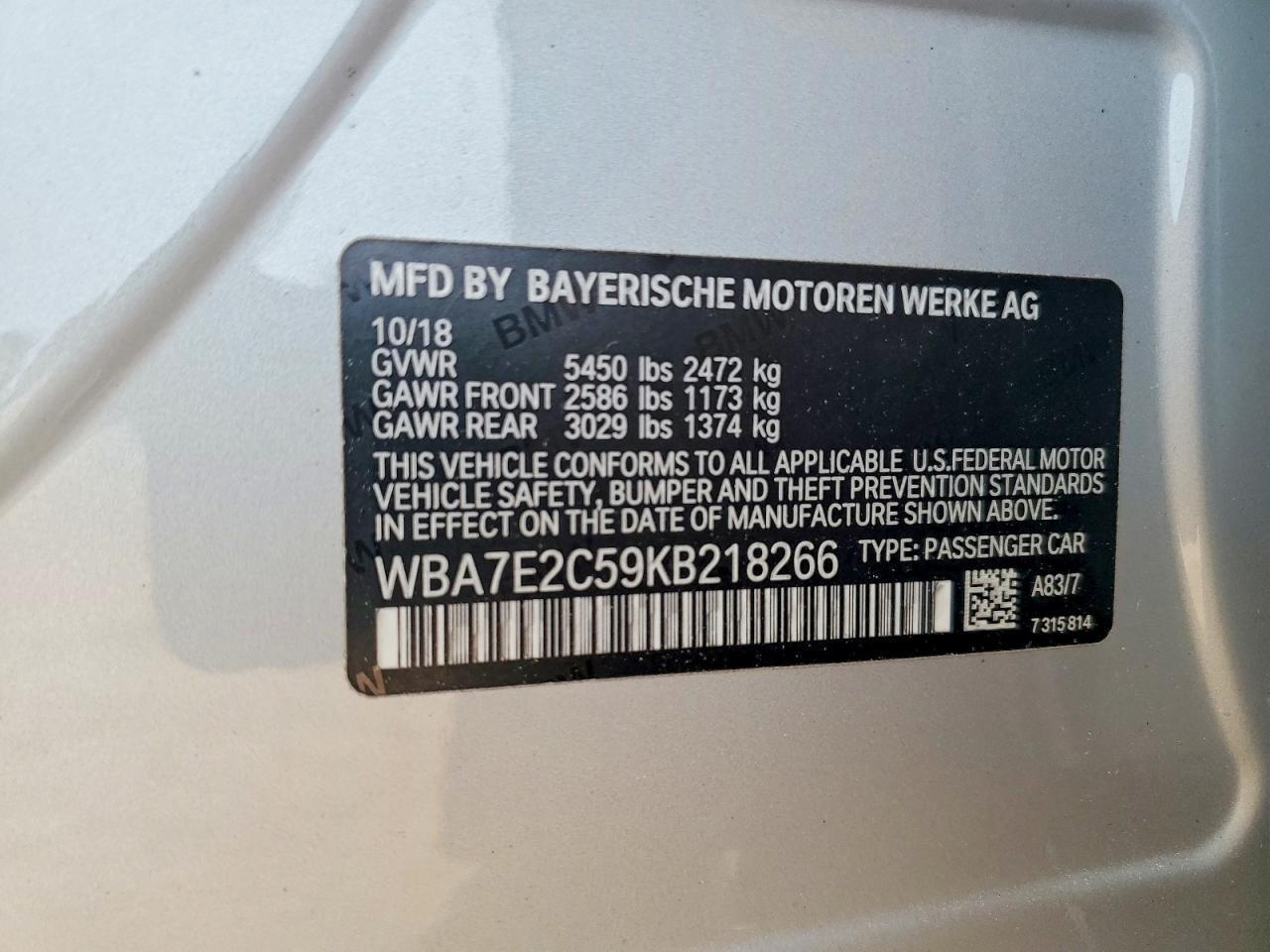 2019 BMW 740 I - zdjęcie 12