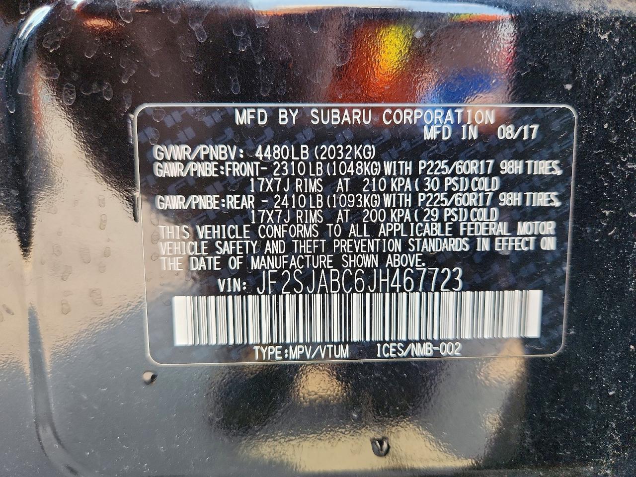 2018 Subaru Forester 2.5I - zdjęcie 13