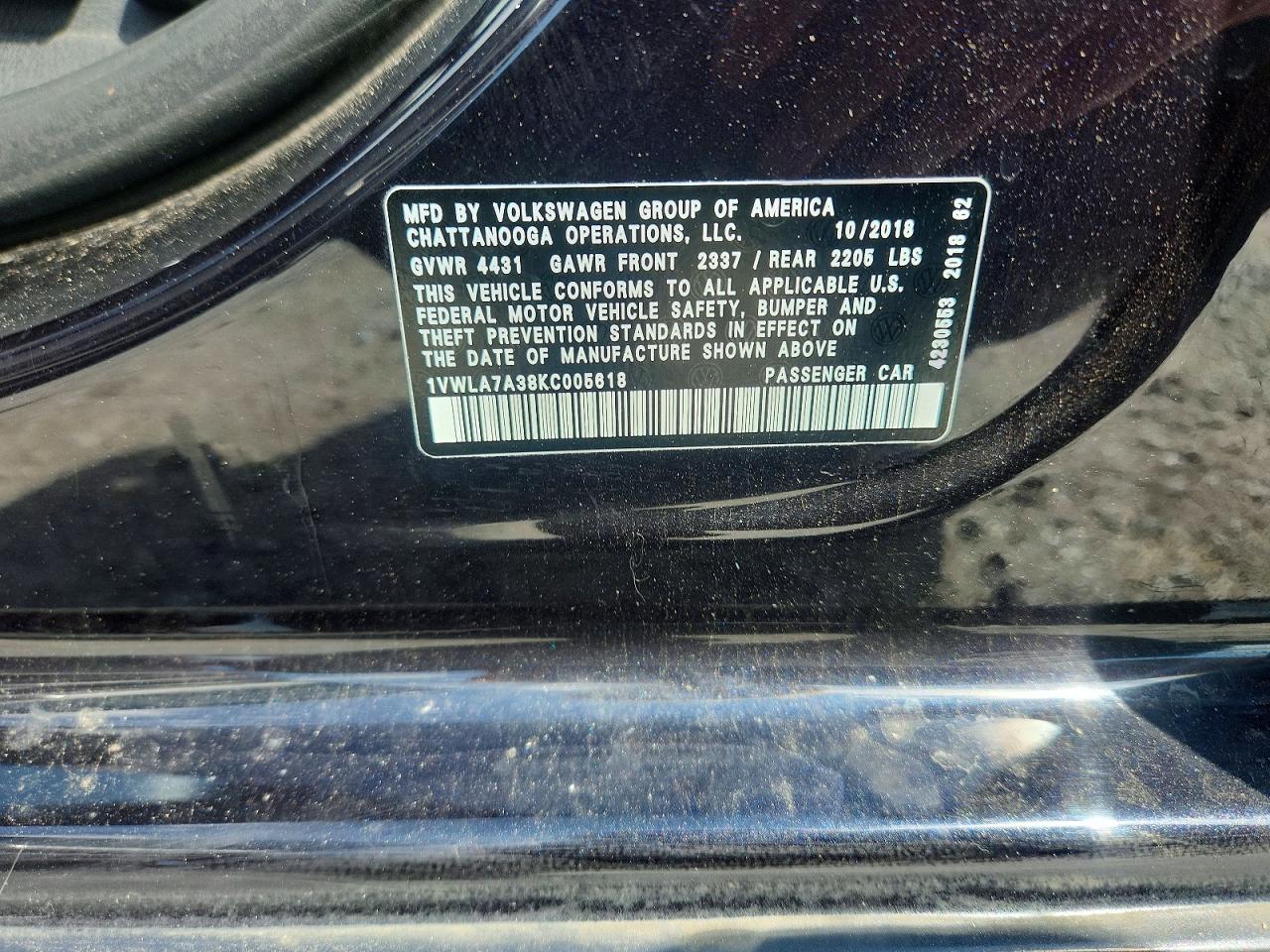 2019 Volkswagen Passat Wolfsburg - zdjęcie 12
