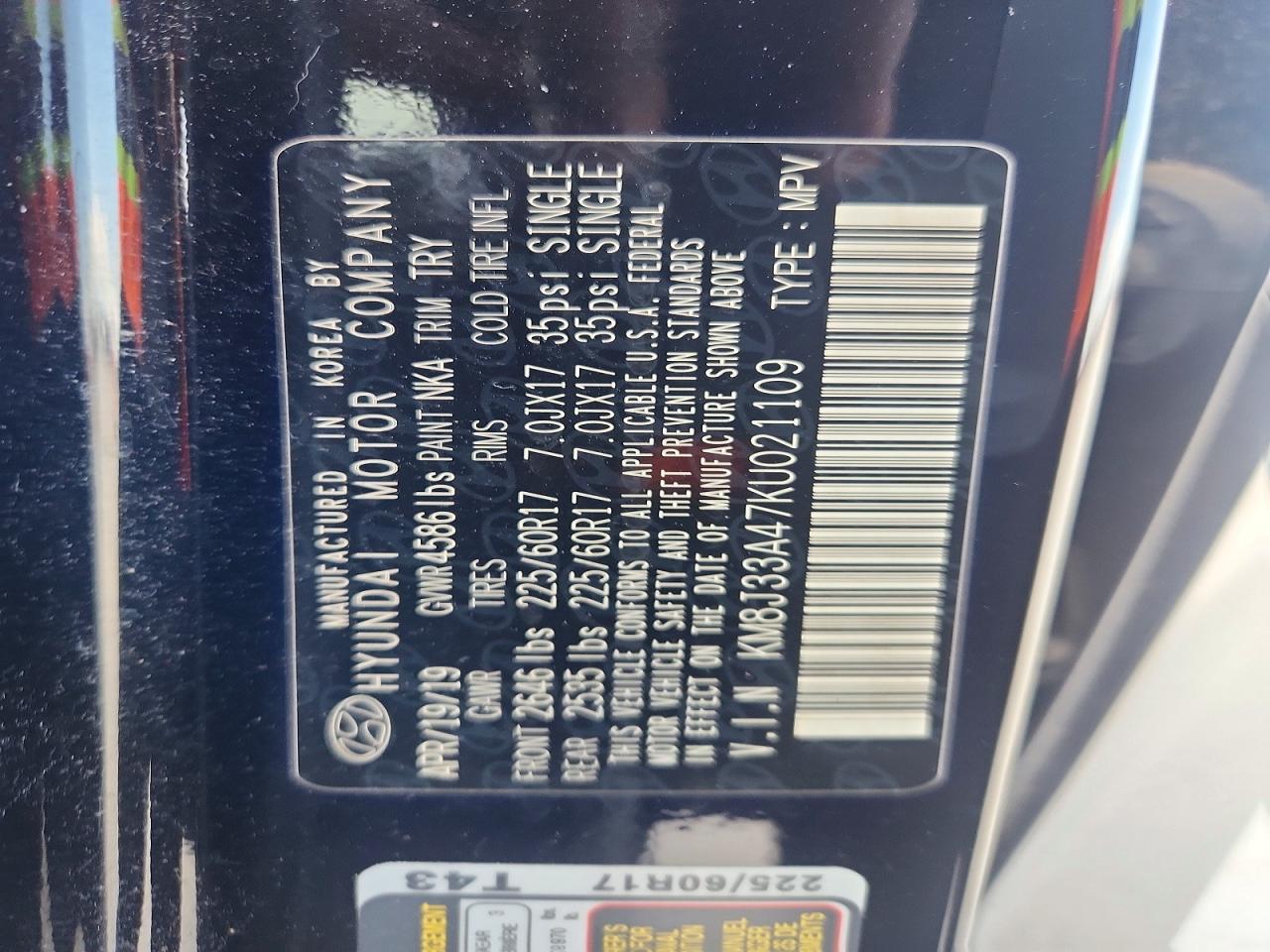 2019 Hyundai Tucson Value - zdjęcie 12
